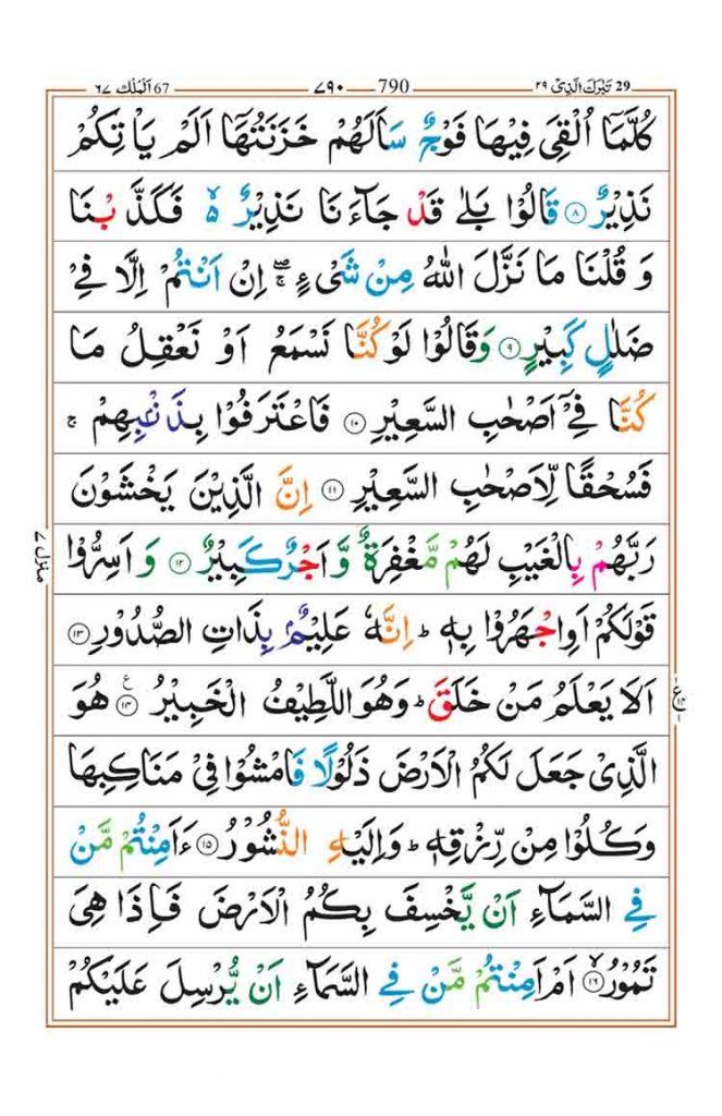 Surah Al Mulk Read Online Faiz E Islam