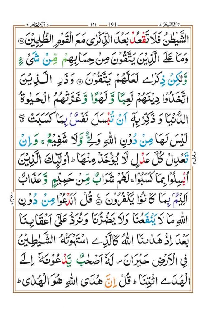 Surah Al Anam Page 13