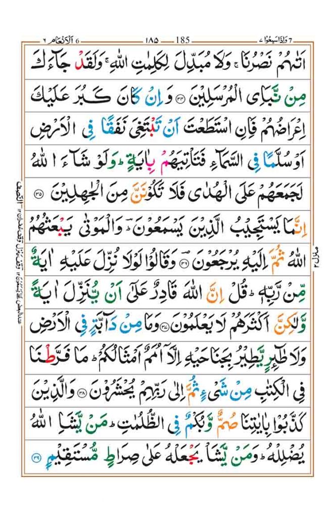 Surah Al Anam Page 7