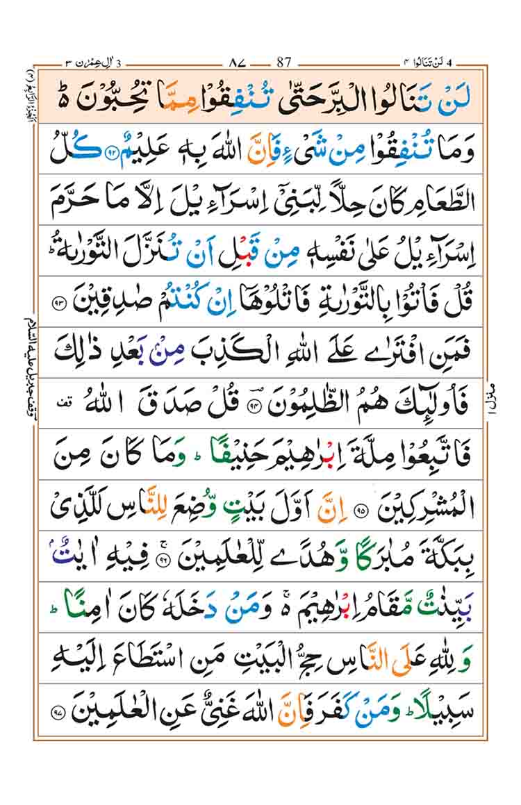 Surah Al Imran page 18