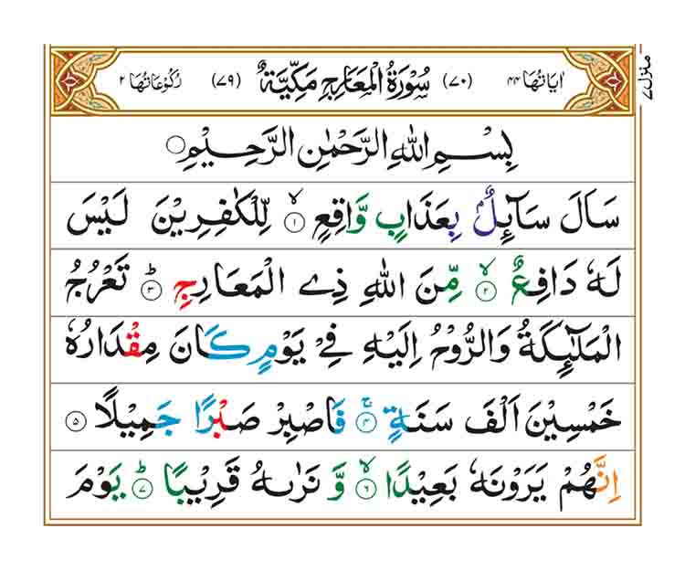 Surah Al Maarij