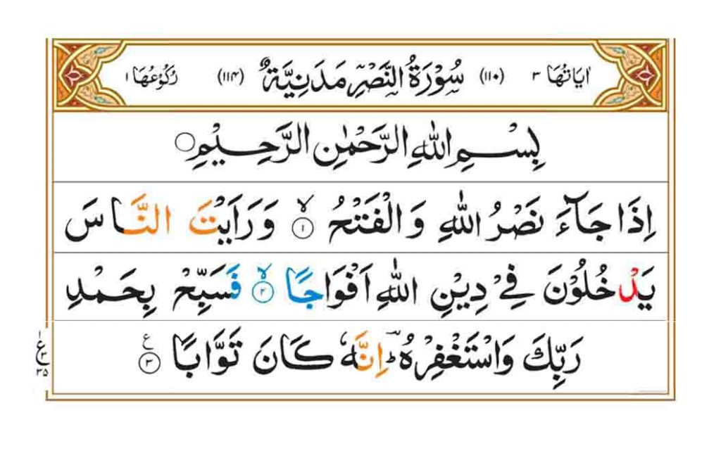 Surah An Nasr Faiz E Islam