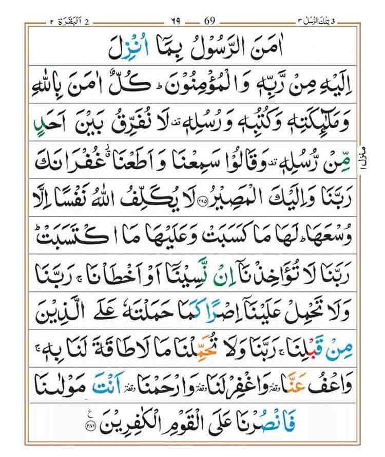 surah al baqarah last 2 ayat with urdu translation